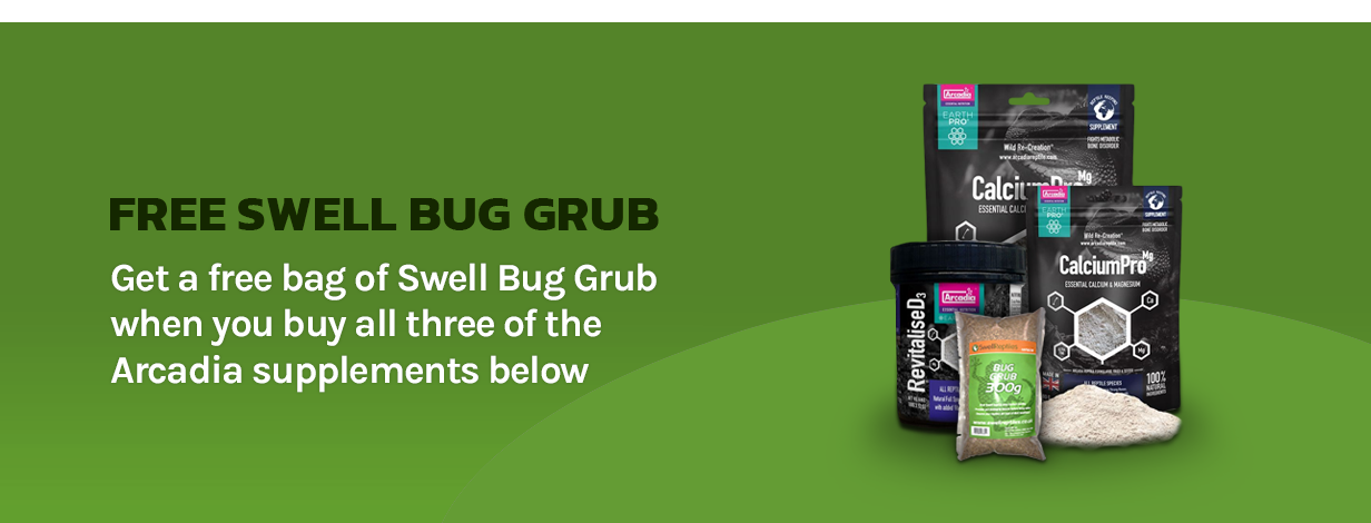 FREE Swell Bug Grub - Arcadia 8-Day Supplementation Cycle