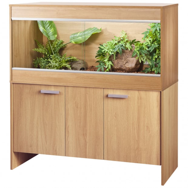 VivExotic Repti Home AAL Vivarium with Cabinet Oak
