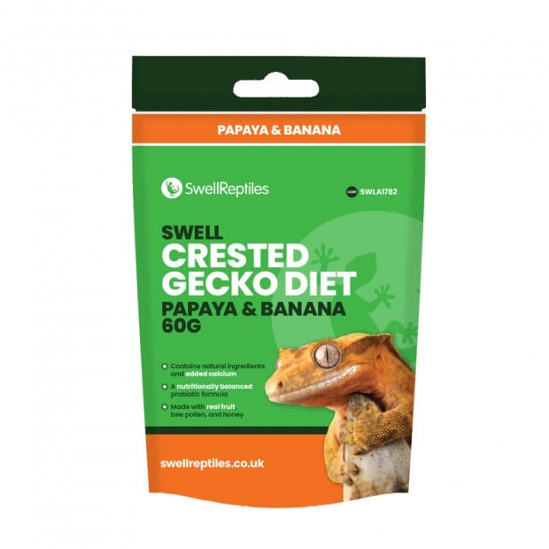 Swell Crested Gecko Diet - Papaya & Banana